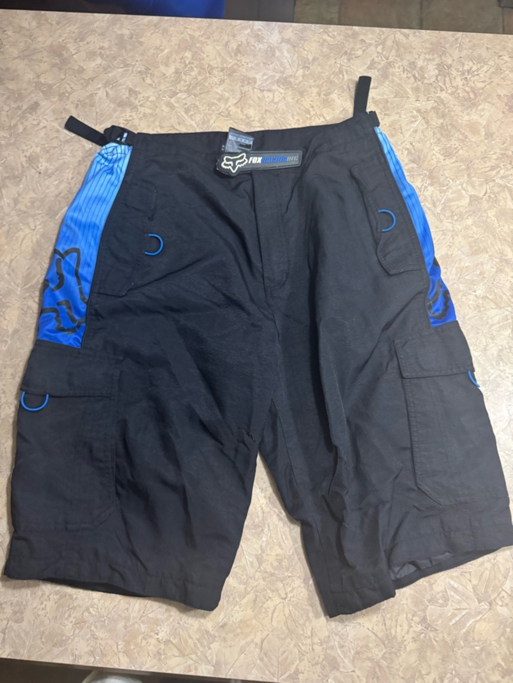 Fox racing mountain bike Black & Blue ranger Cargo MTB Shorts